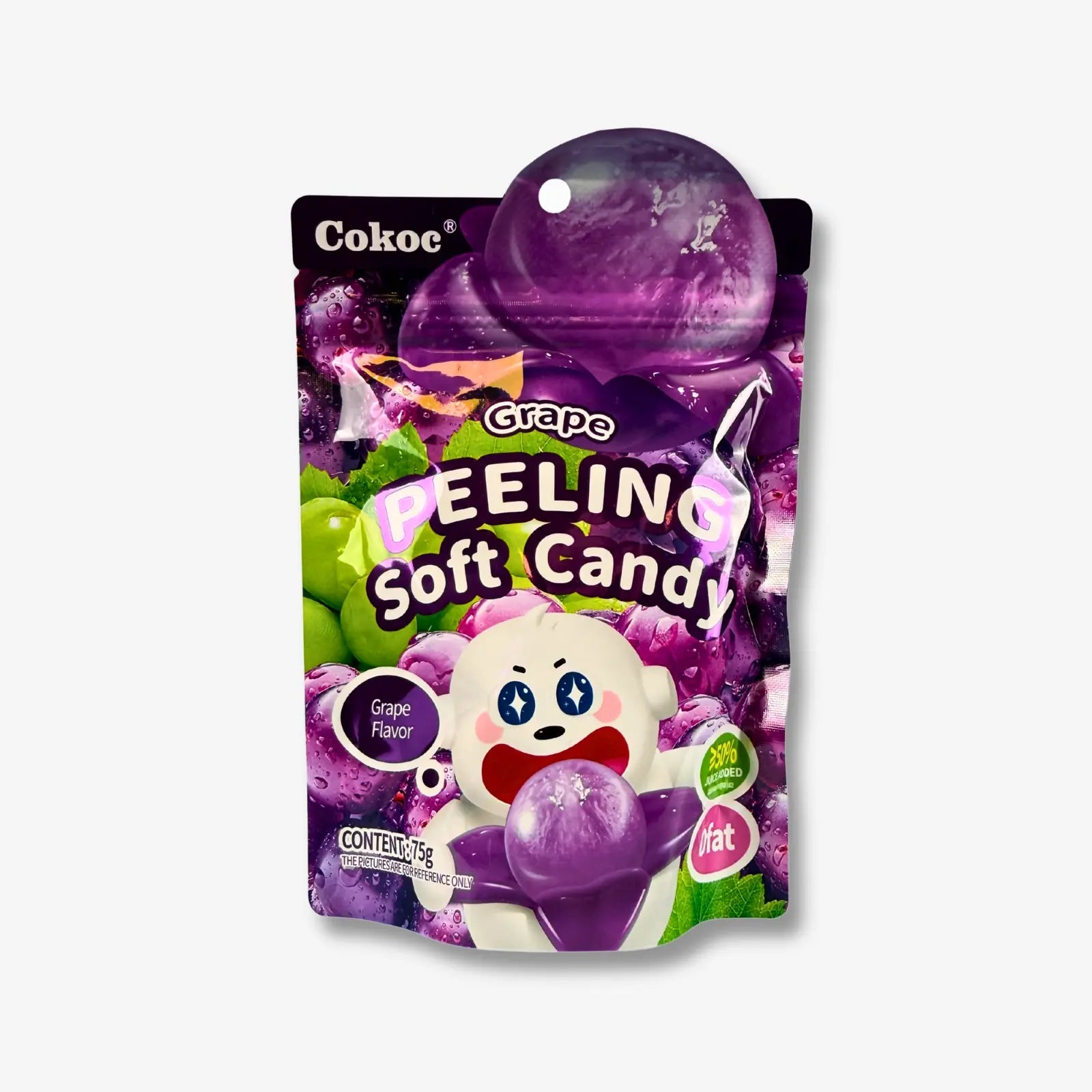 Cokoc Peeling Soft Candy Grape 75g - Weiche Trauben Kaubonbons kaufen - MiMa&