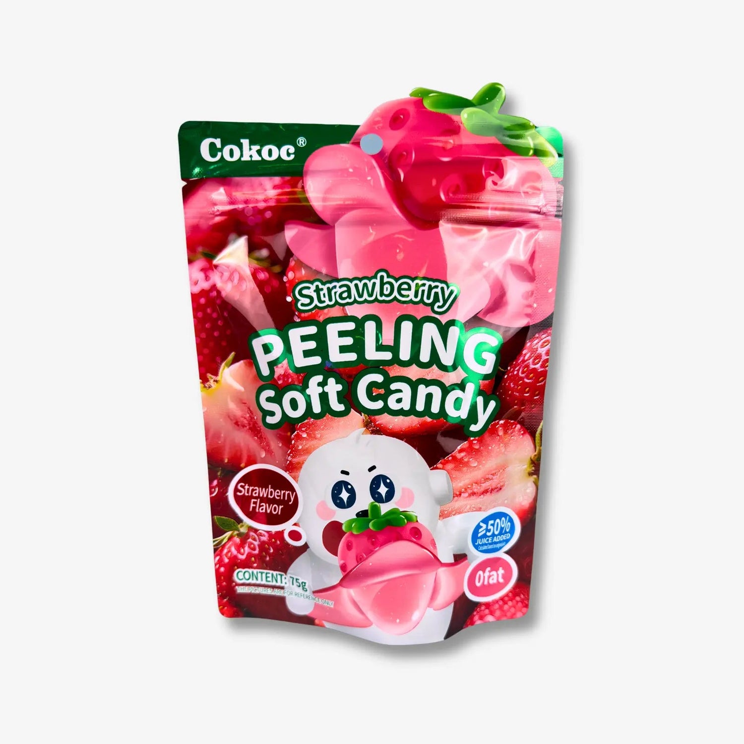 Cokoc Peeling Soft Candy Strawberry 75g - Schälbare Erdbeer Gummies kaufen - MiMa&