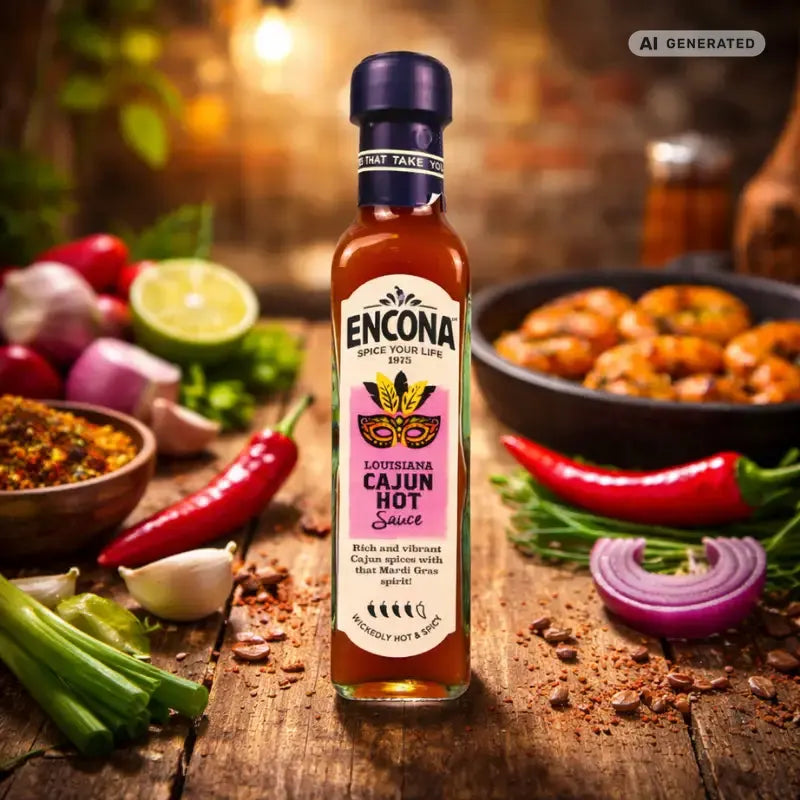 Encona Hot Sauce Cajun 142ml blok1