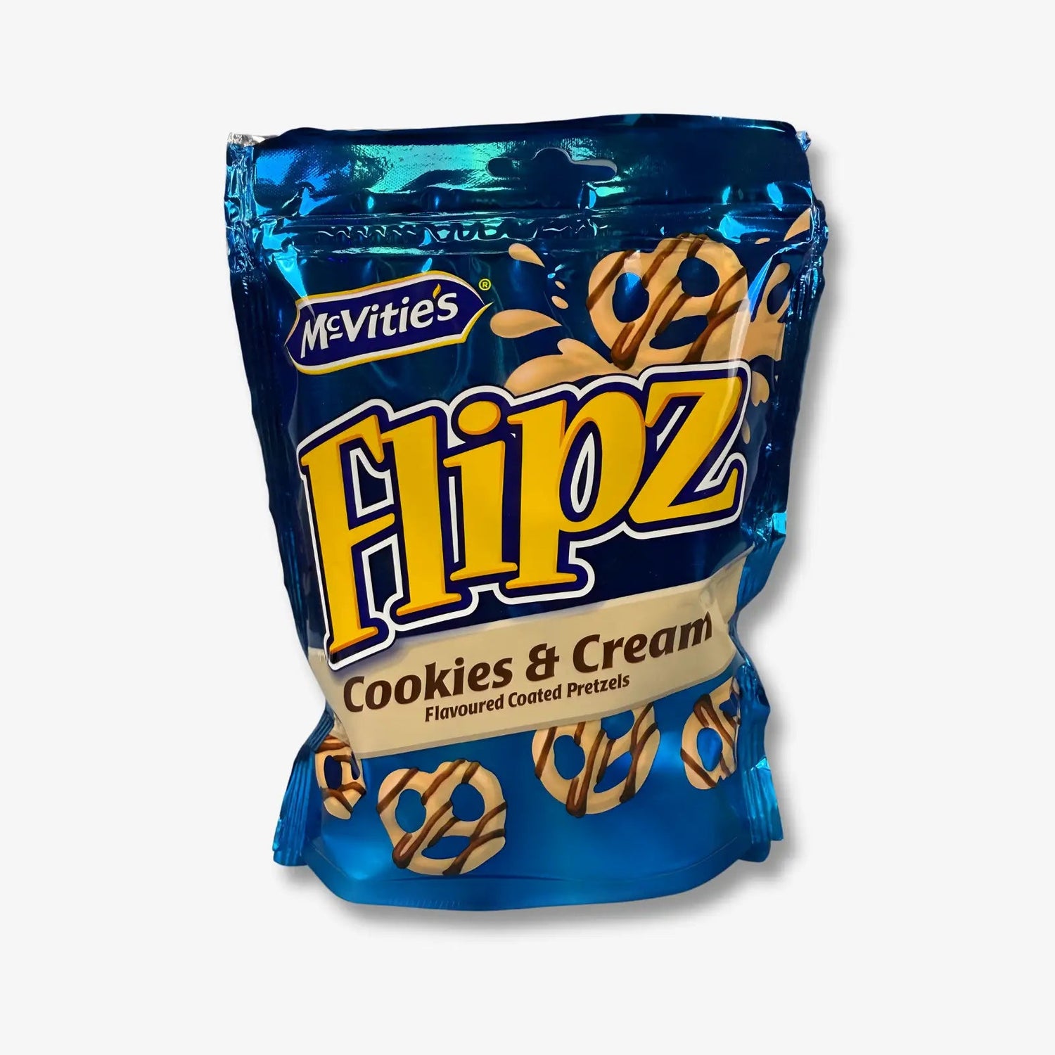 Flipz Coated Pretzels Cookies &amp; Cream 90g - Cookies Cream Brezeln kaufen - MiMa&
