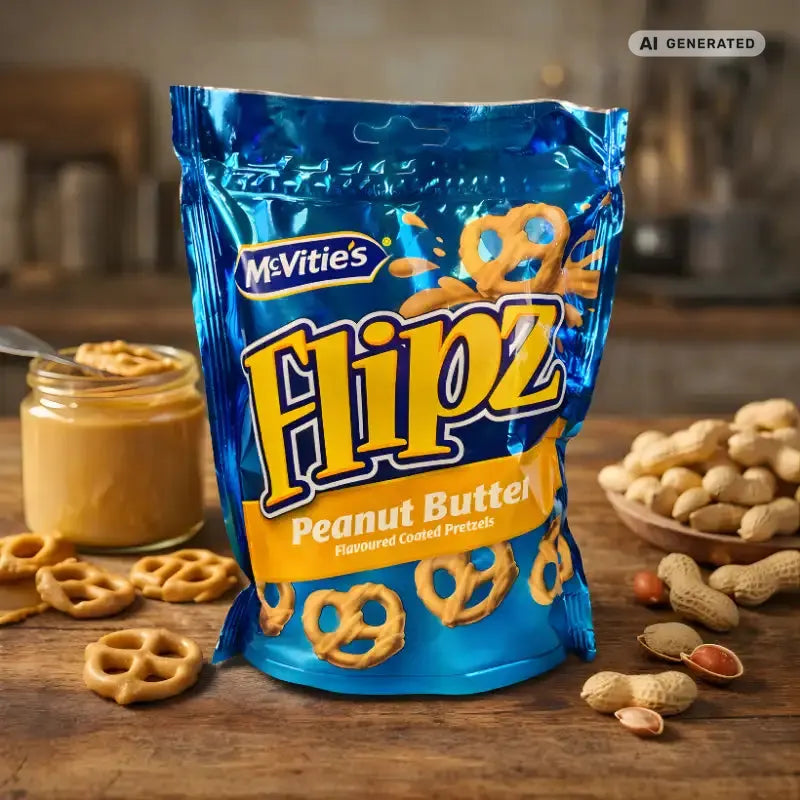 Flipz Coated Pretzels Peanut Butter blok1