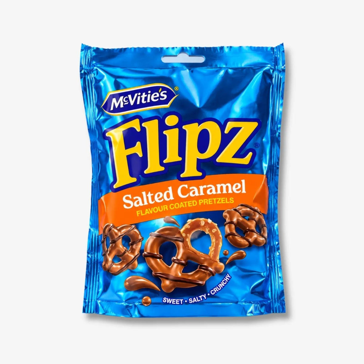 Flipz Coated Pretzels Salted Caramel 70g - Brezel mit gesalzenem Karamell kaufen - MiMa&