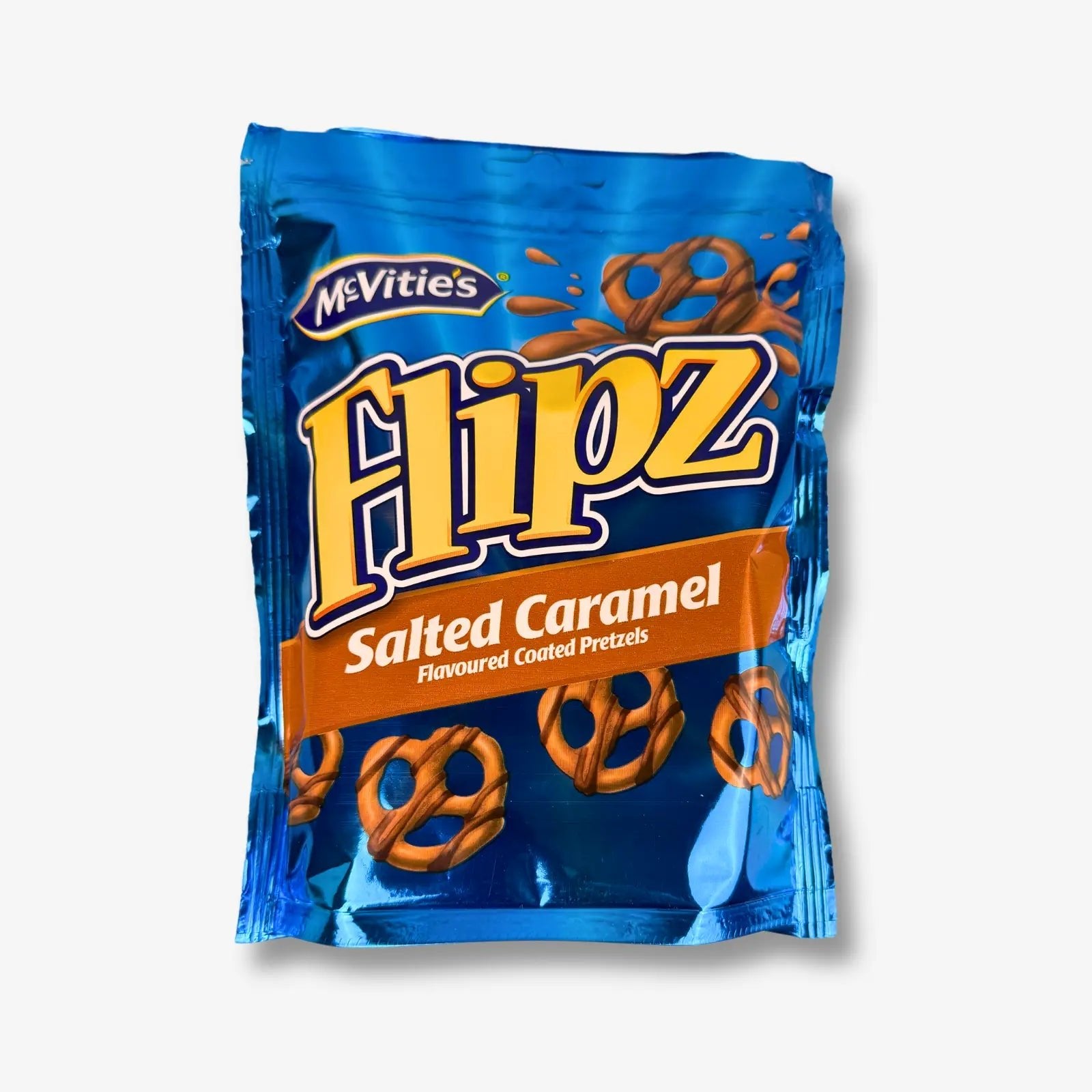 Flipz Coated Pretzels Salted Caramel 90g - Brezel mit gesalzenem Karamell kaufen - MiMa&