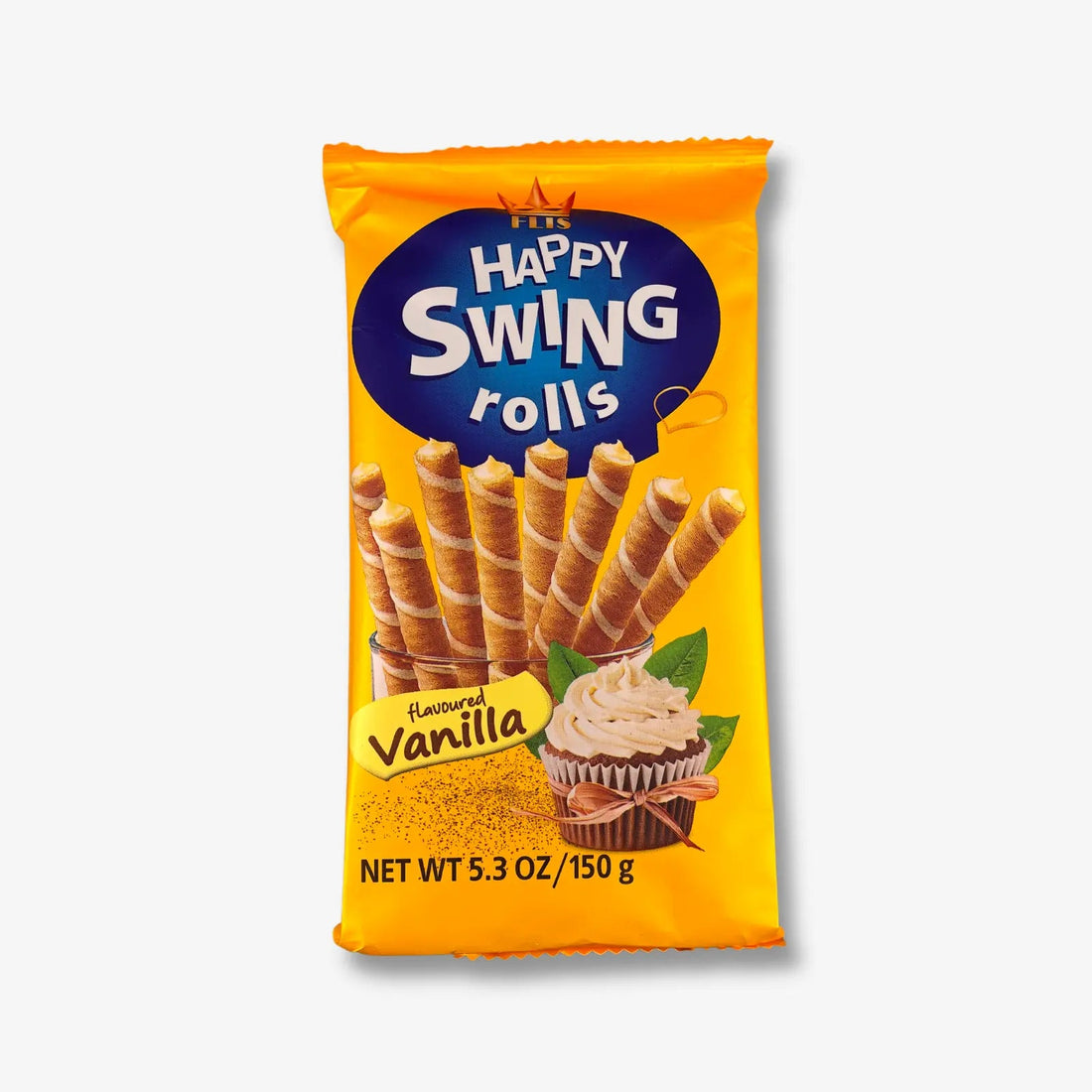 Flis Happy Swing Rolls Vanilla 150g - Vanille Waffelsticks kaufen - MiMa&