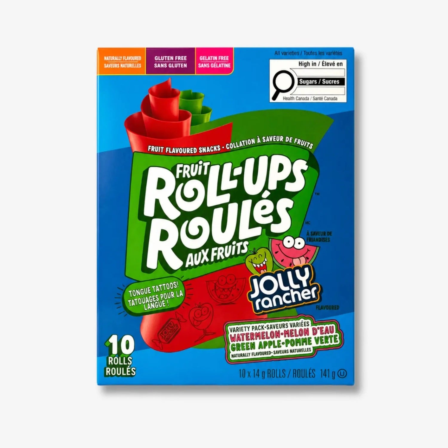 Fruit Roll Ups Jolly Rancher 141g 10er Pack - Fruchtrollen mit Jolly Rancher kaufen - MiMa&