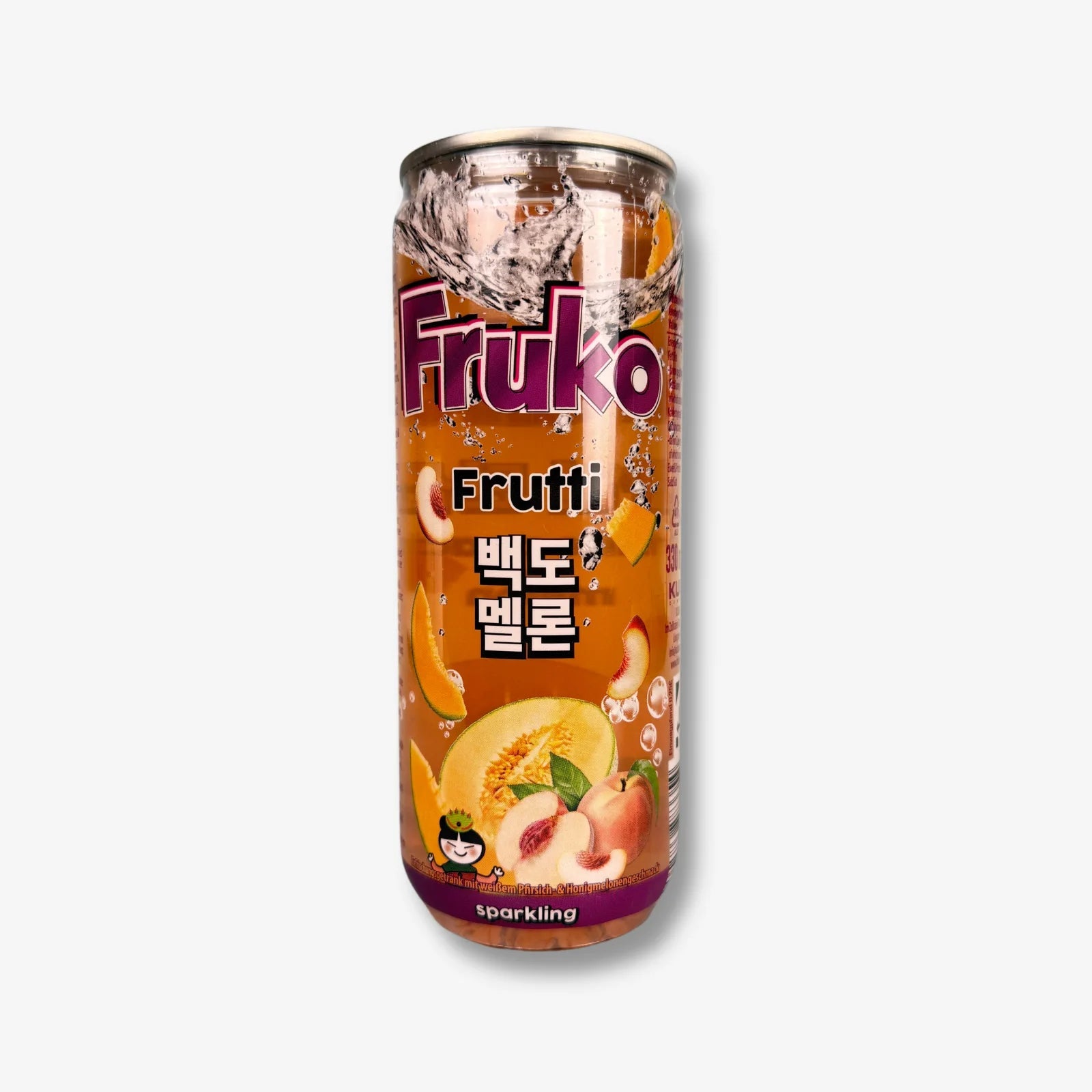 Frutti Fruko White Peach &amp; Melon 330ml - Pfirsich Melonen Erfrischungsgetränk kaufen - MiMa&