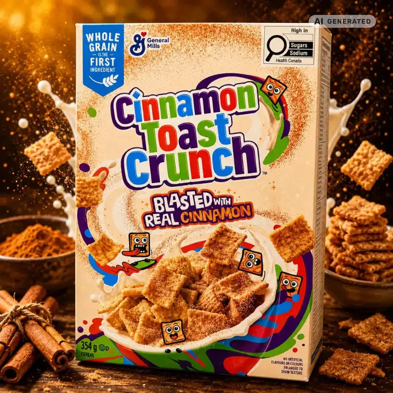 General Mills Toast Crunch Cinnamon Cereal 354g - Knuspriges Zimtmüsli kaufen - MiMa's Sweets House-blok1