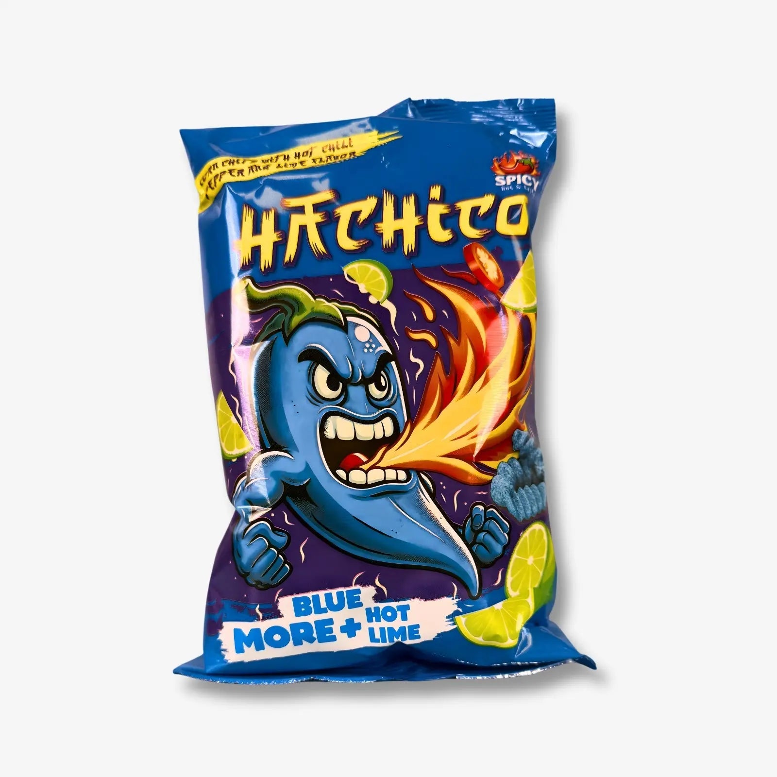 Hachico Blue Lime Maischips 65g - Scharfe Limetten Maischips kaufen - MiMa&
