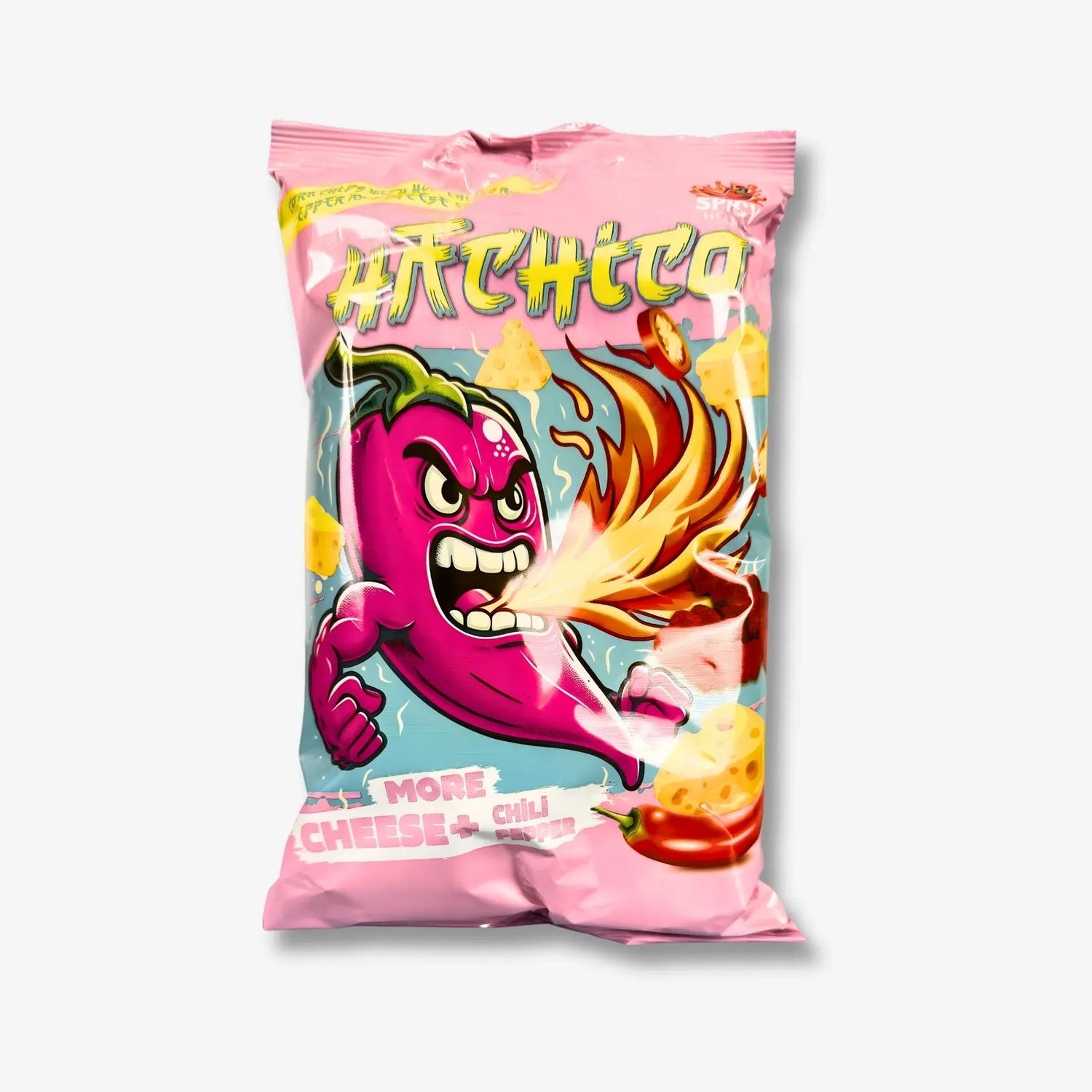 Hachico Hot Cheese Maischips 65g - Scharfe Käse Maischips kaufen - MiMa&
