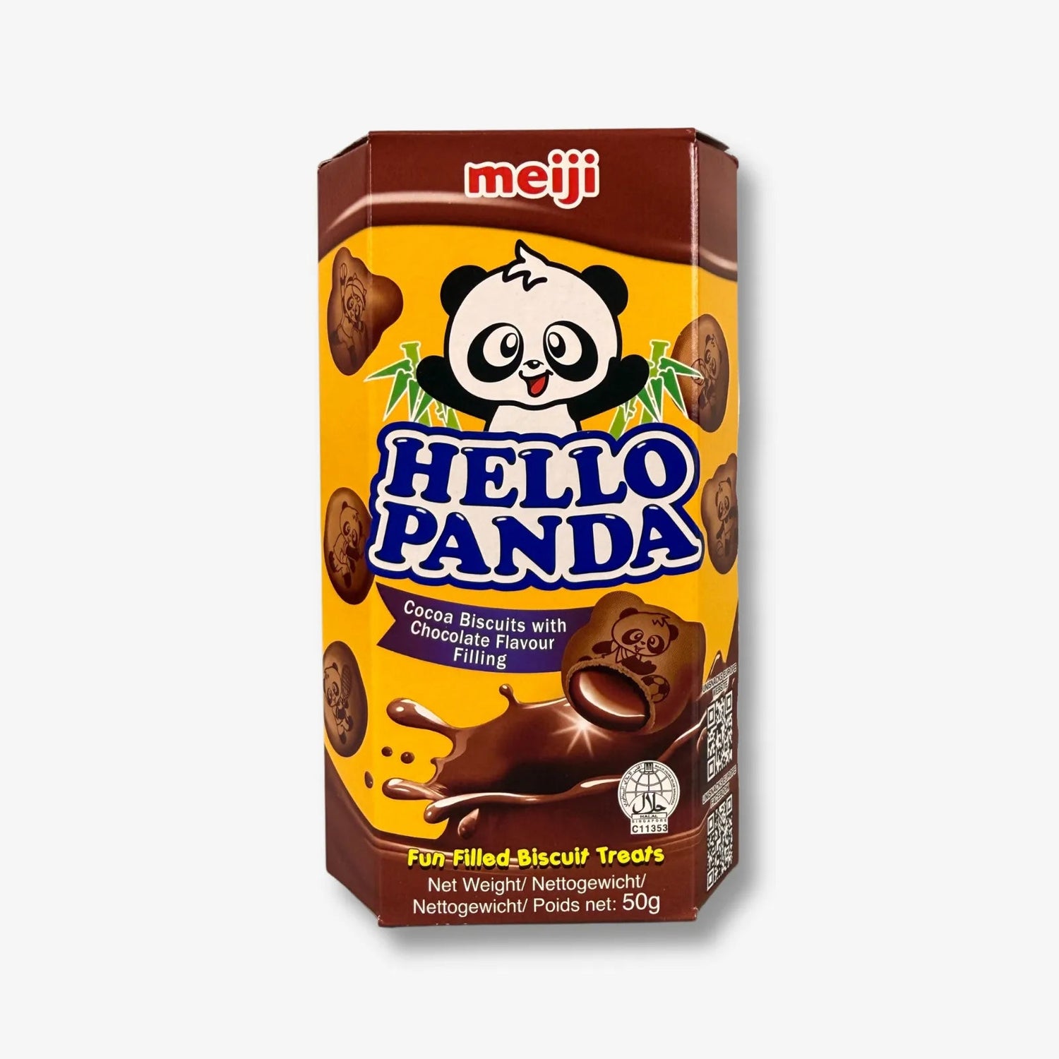 Hello Panda Double Chocolate 50g - Kakaokekse mit Schokofüllung kaufen - MiMa&