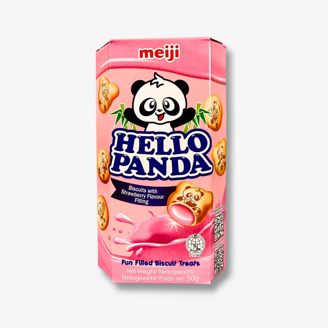 Hello Panda Strawberry 50g - Kekse mit Erdbeercreme kaufen - MiMa&