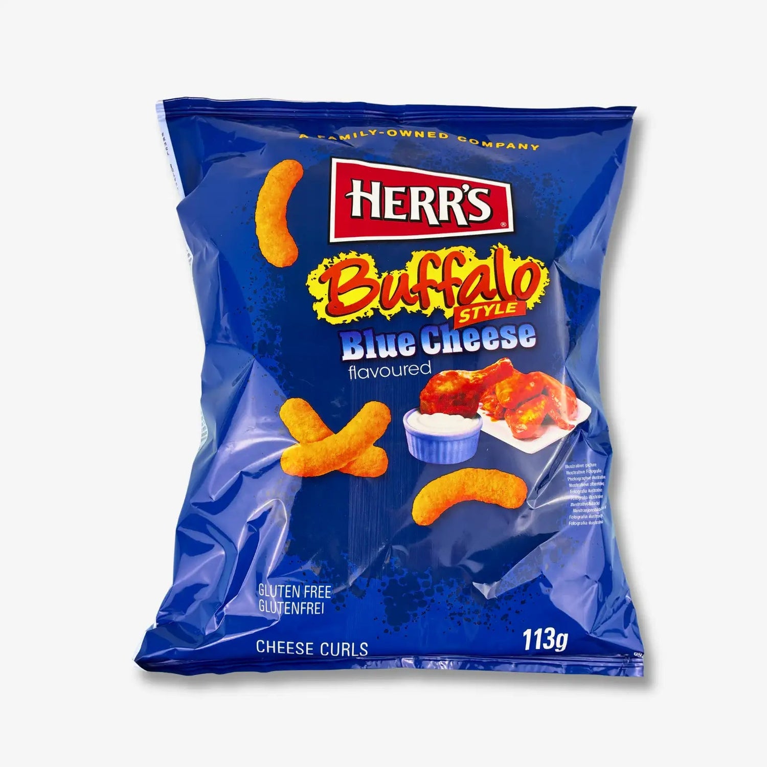 Herr’s Buffalo Blue Cheese Curls Maischips 113g - Flips mit herzhaftem Käsegewürz kaufen - MiMa&