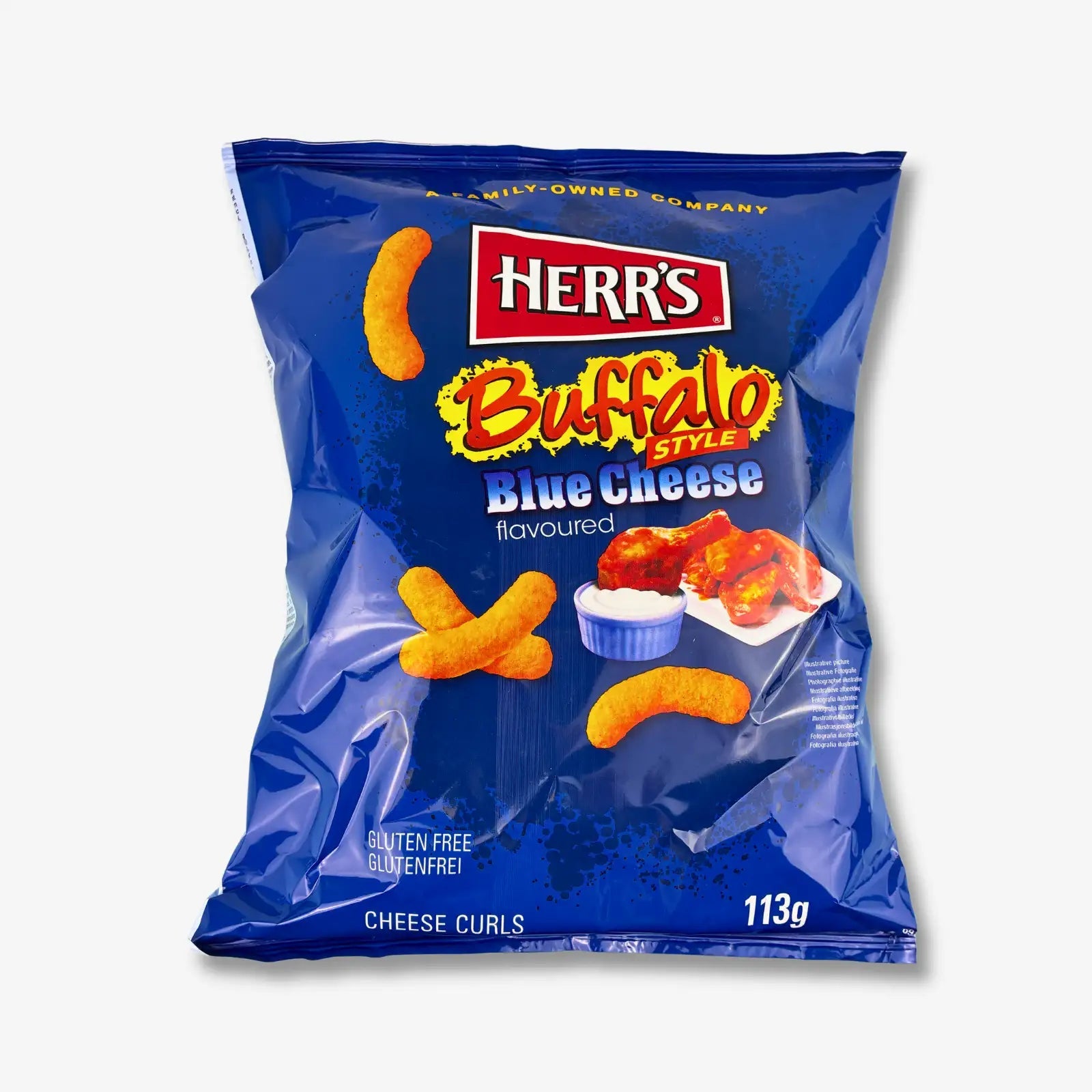 Herr’s Buffalo Blue Cheese Curls Maischips 113g - Flips mit herzhaftem Käsegewürz kaufen - MiMa&