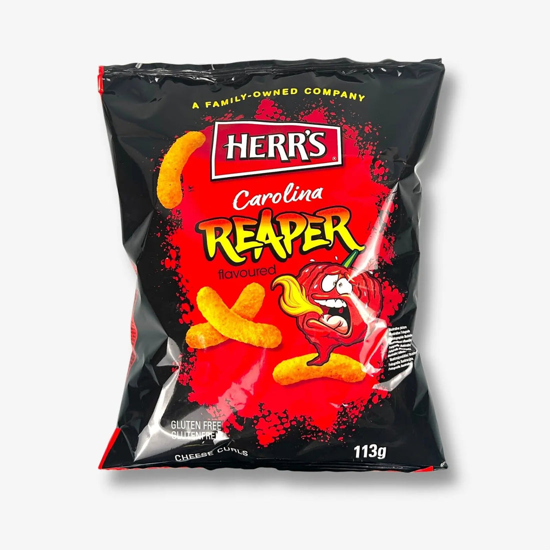 Herr’s Buffalo Carolina Reaper Cheese Curls Maischips 113g - Flips mit Chili kaufen - MiMa&
