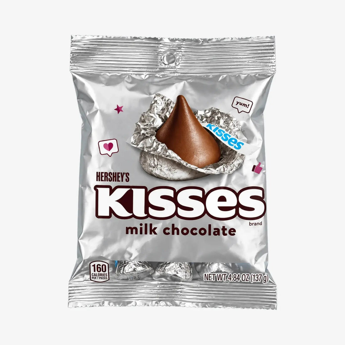 Hershey’s Kisses Milk Chocolate 137g - Milchschokoladen Tropfen kaufen - MiMa&