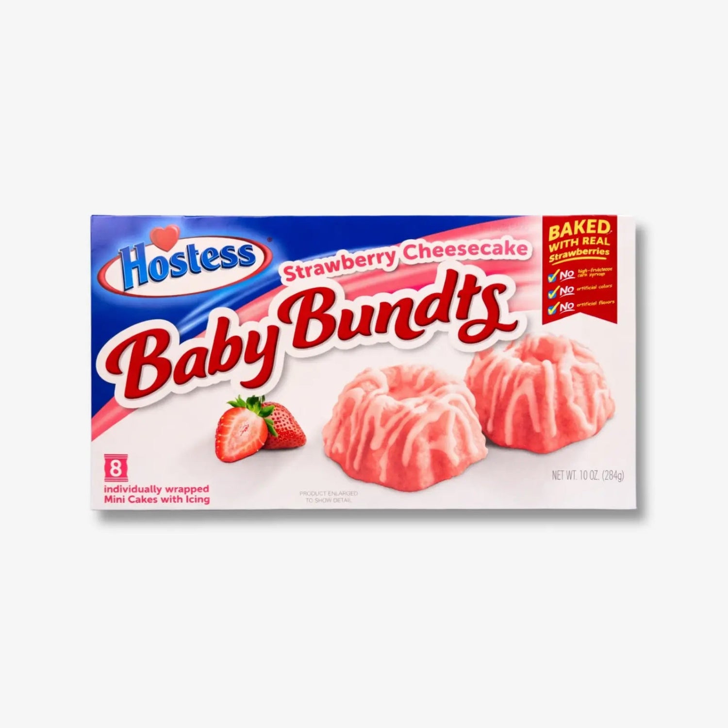 Hostess Baby Bundts Strawberry Cheesecake 284g - Gugelhupf mit Erdbeer - Cheesecake kaufen - MiMa&