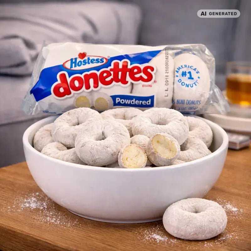 Hostess Donettes Powdered Mini Donuts blok1