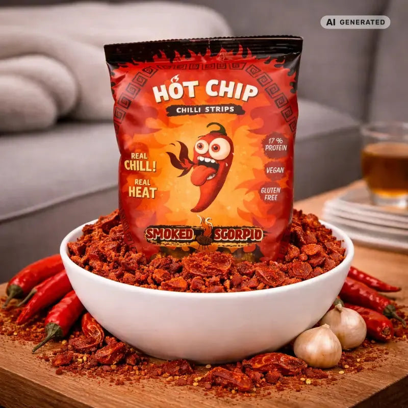 Hot Chip Chili Strips Smoked Scorpio 80g blok1