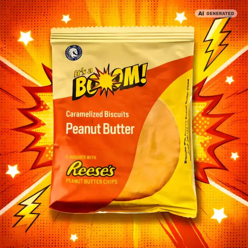 It’s a Boom Crispy Biscuits Peanut Butter by Reese’s 20g blok1
