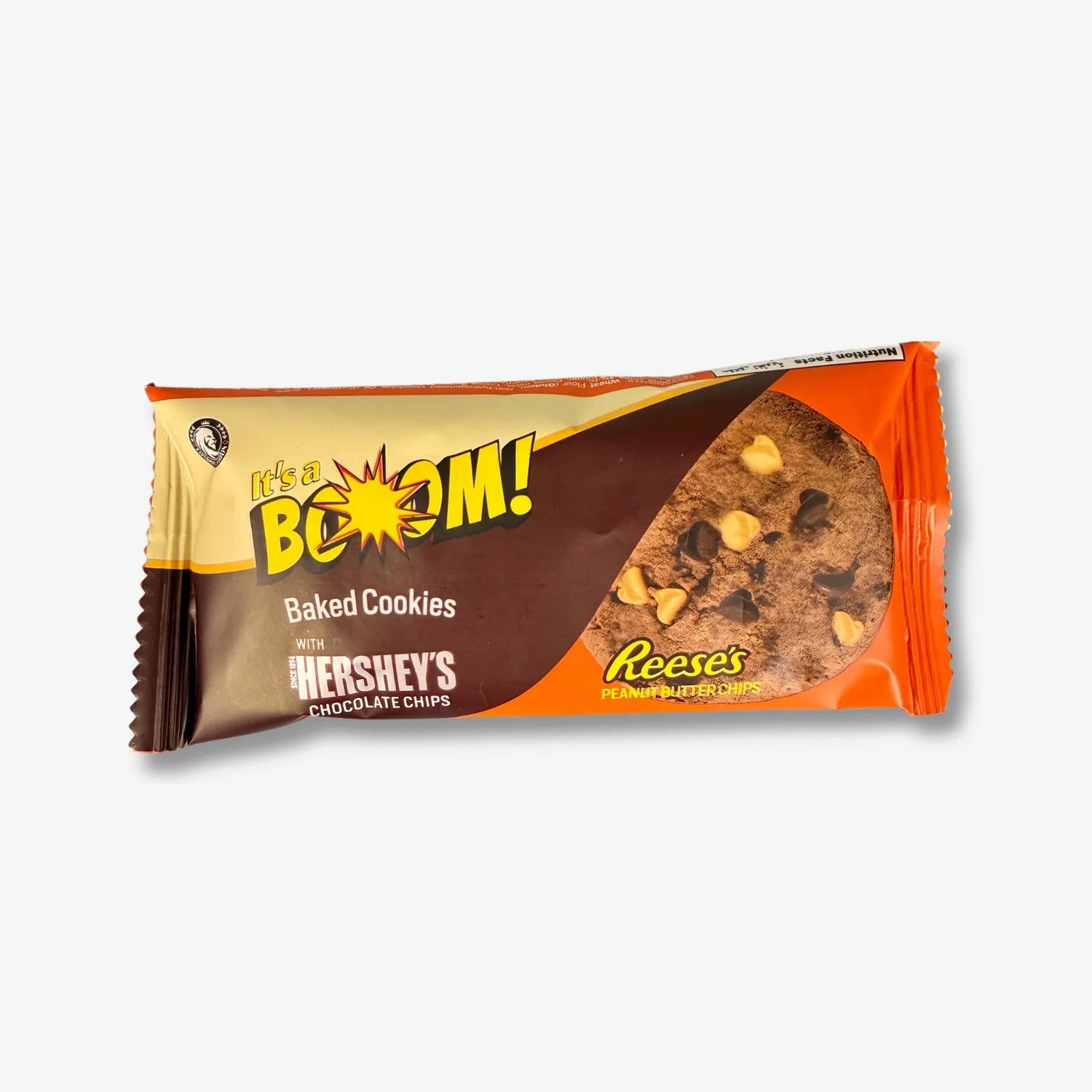 It’s a Boom Baked Cookies with Hershey’s Chocolate Chips &amp; Reese’s Peanut Butter Chips 25g - Schoko Erdnussbutter Kekse kaufen - MiMa&