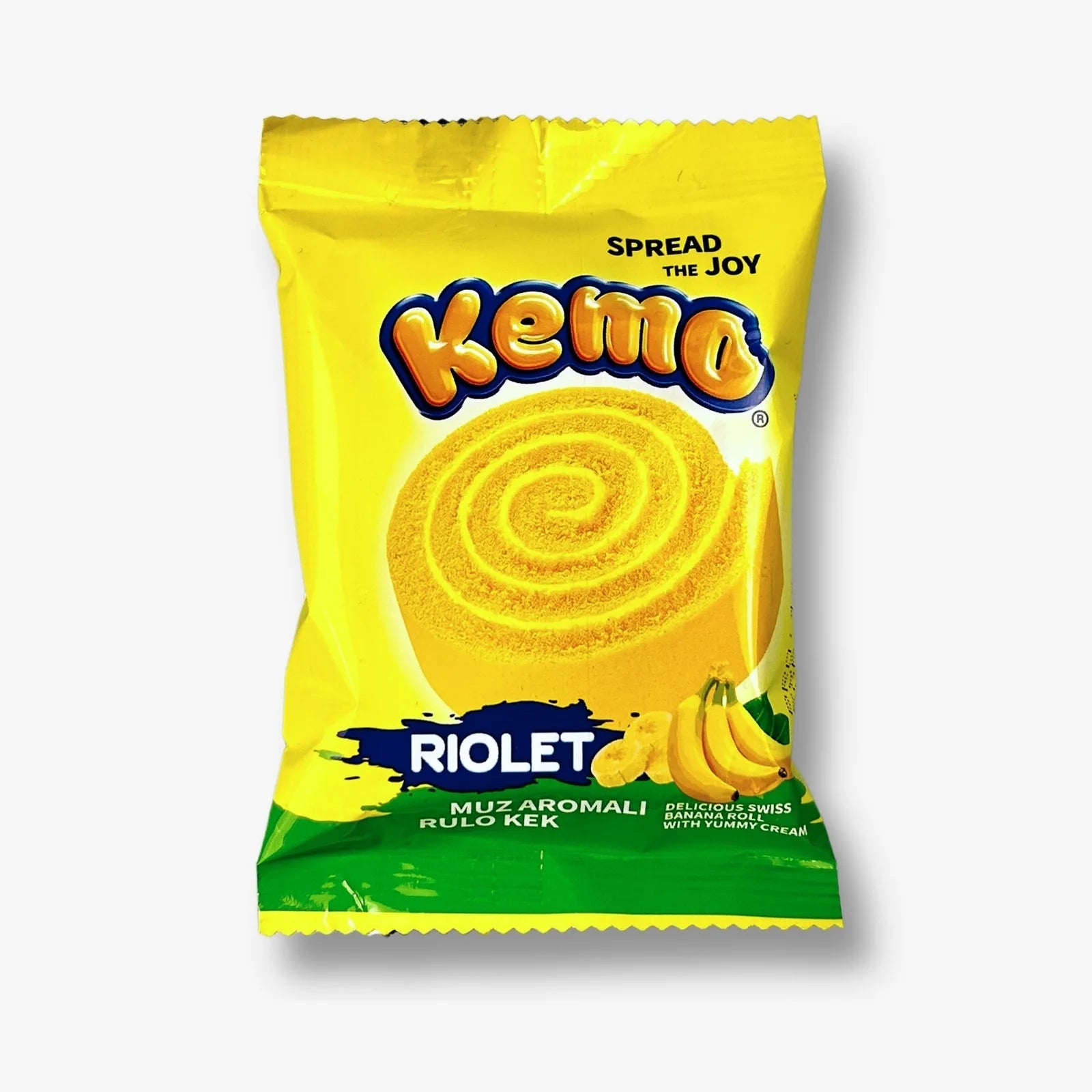 Kemo Riolet Banana Roll 40g - Bananencreme in Biskuitröllchen kaufen - MiMa&