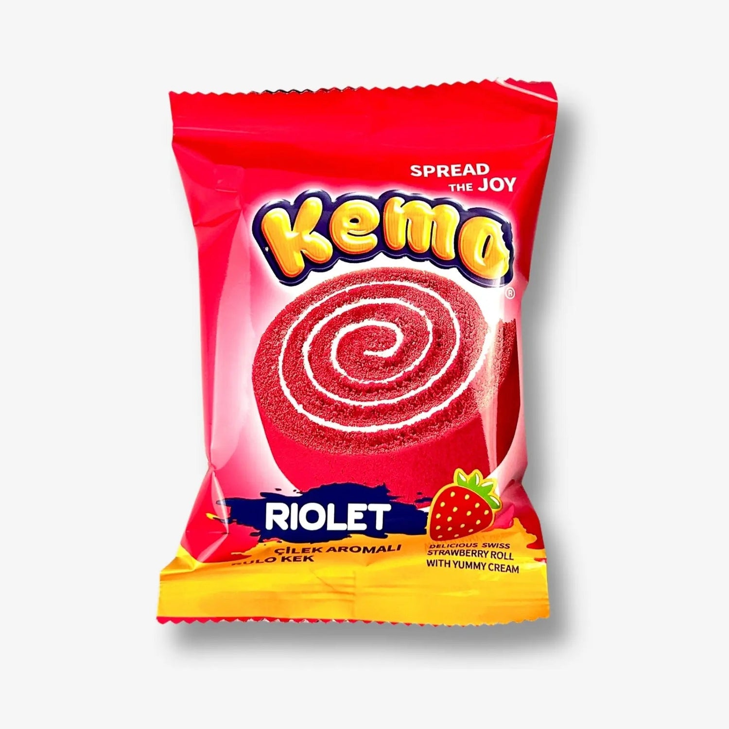 Kemo Riolet Strawberry Roll 40g - Kuchenrolle mit Erdbeercreme kaufen - MiMa&