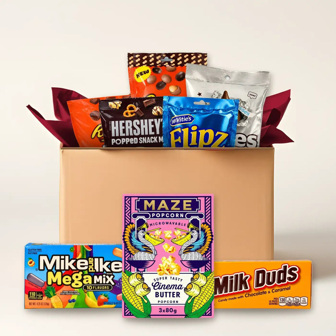 Kinoabend-Box mit 23 Snacks für den Filmabend kaufen - MiMa&