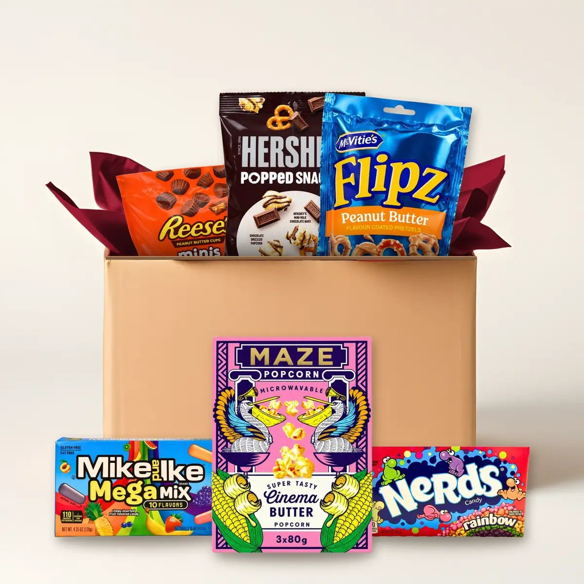 Kinoabend-Box mit 23 Snacks für den Filmabend kaufen - MiMa&