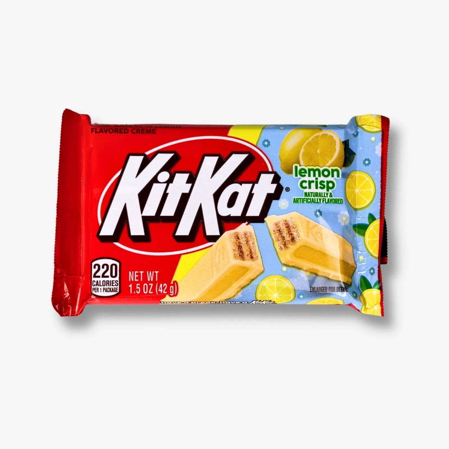 Kit Kat Lemon Crisp 42g - Waffelriegel mit Zitronencreme kaufen - MiMa&