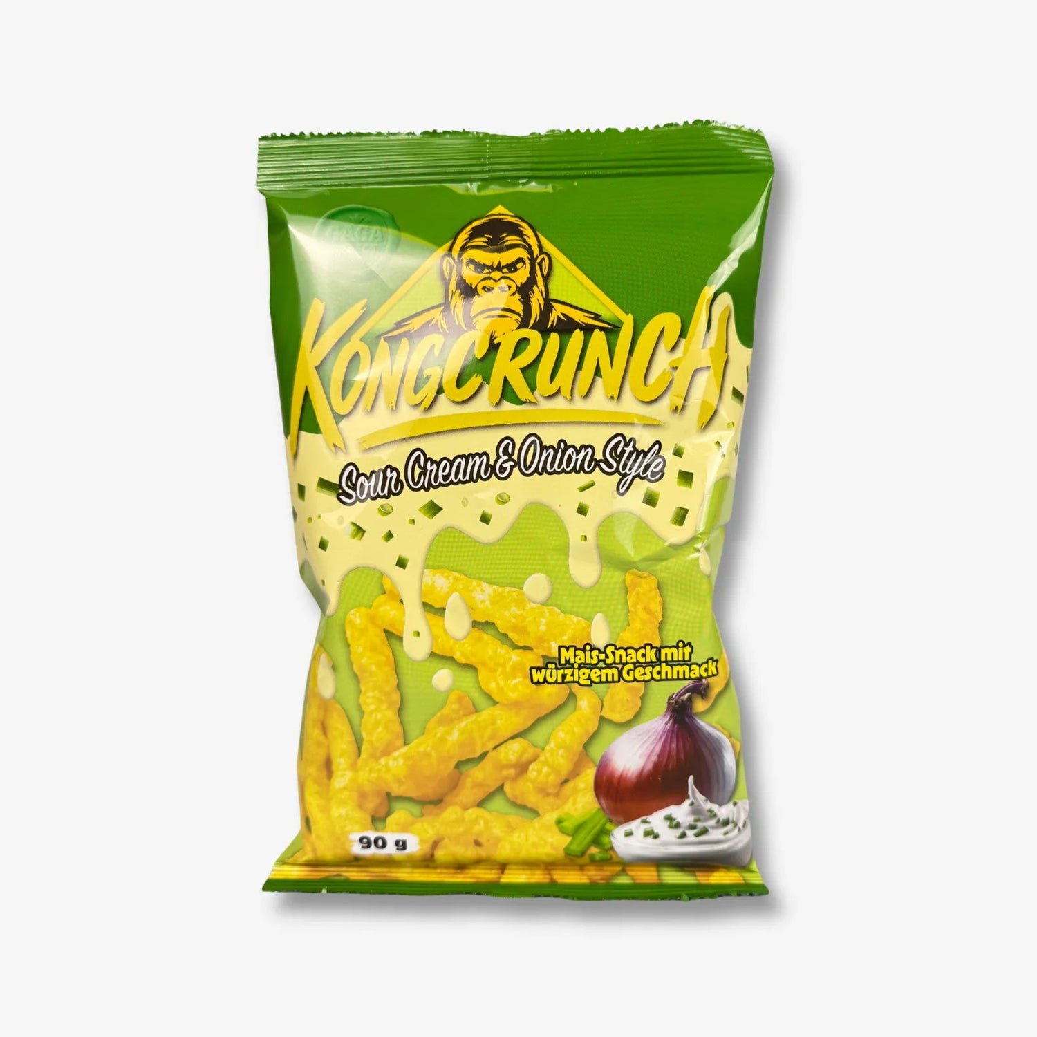 Kongcrunch Sour Cream &amp; Onion 90g - Sour Cream &amp; Onion Maissnack kaufen - MiMa&