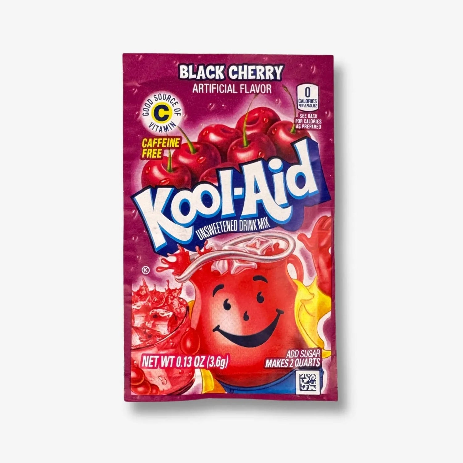 Kool Aid Getränkepulver Black Cherry 3,6g - Dunkle Kirschlimonade kaufen - MiMa&