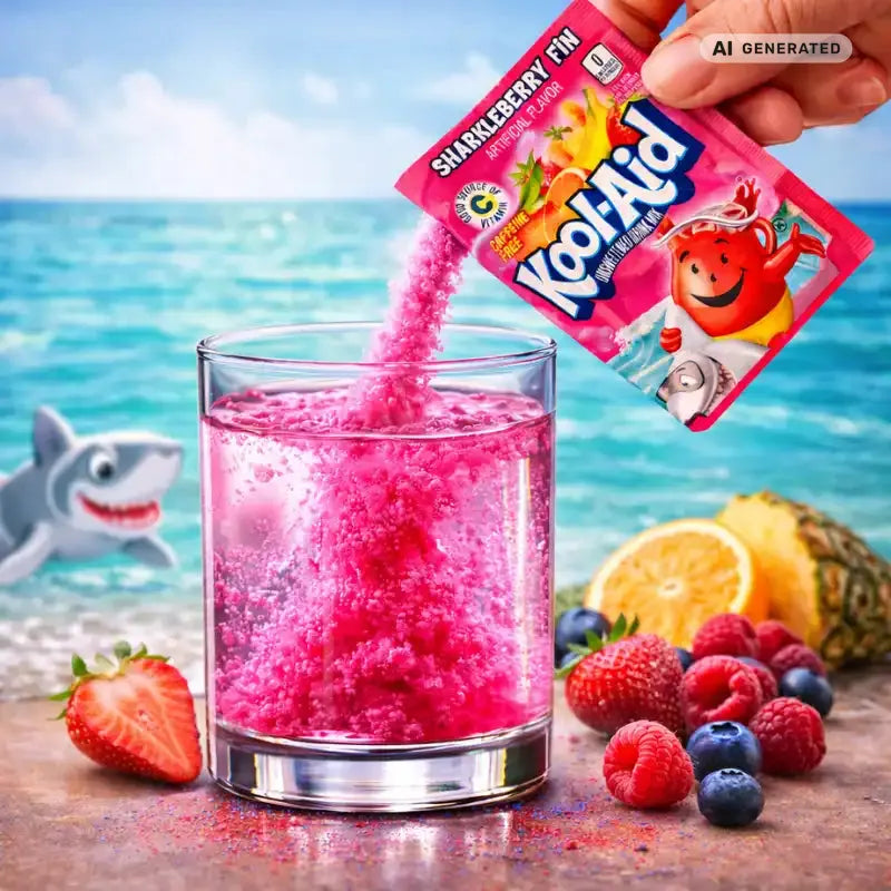 Kool Aid Getränkepulver Sharklberry Fin 4,6g blok1