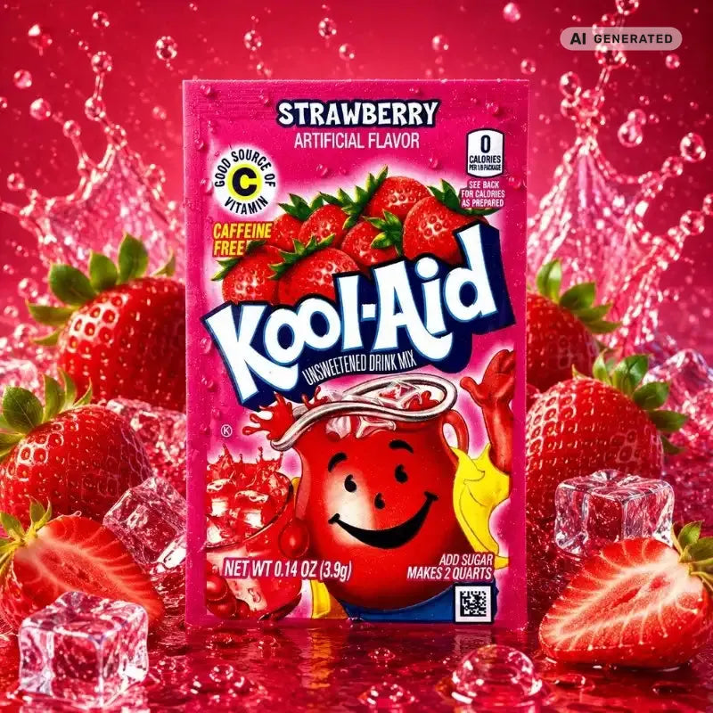 Kool-Aid Getränkepulver Strawberry 3,9g-blok1