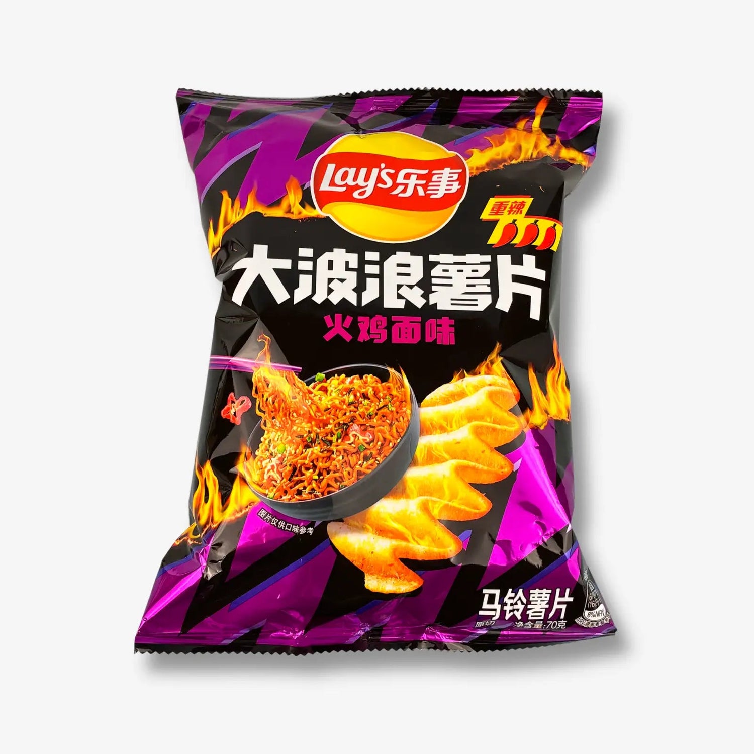Lays Chips Wave Hot Chicken Noodle 70g - Scharfe Chicken Noodle Chips kaufen - MiMa&
