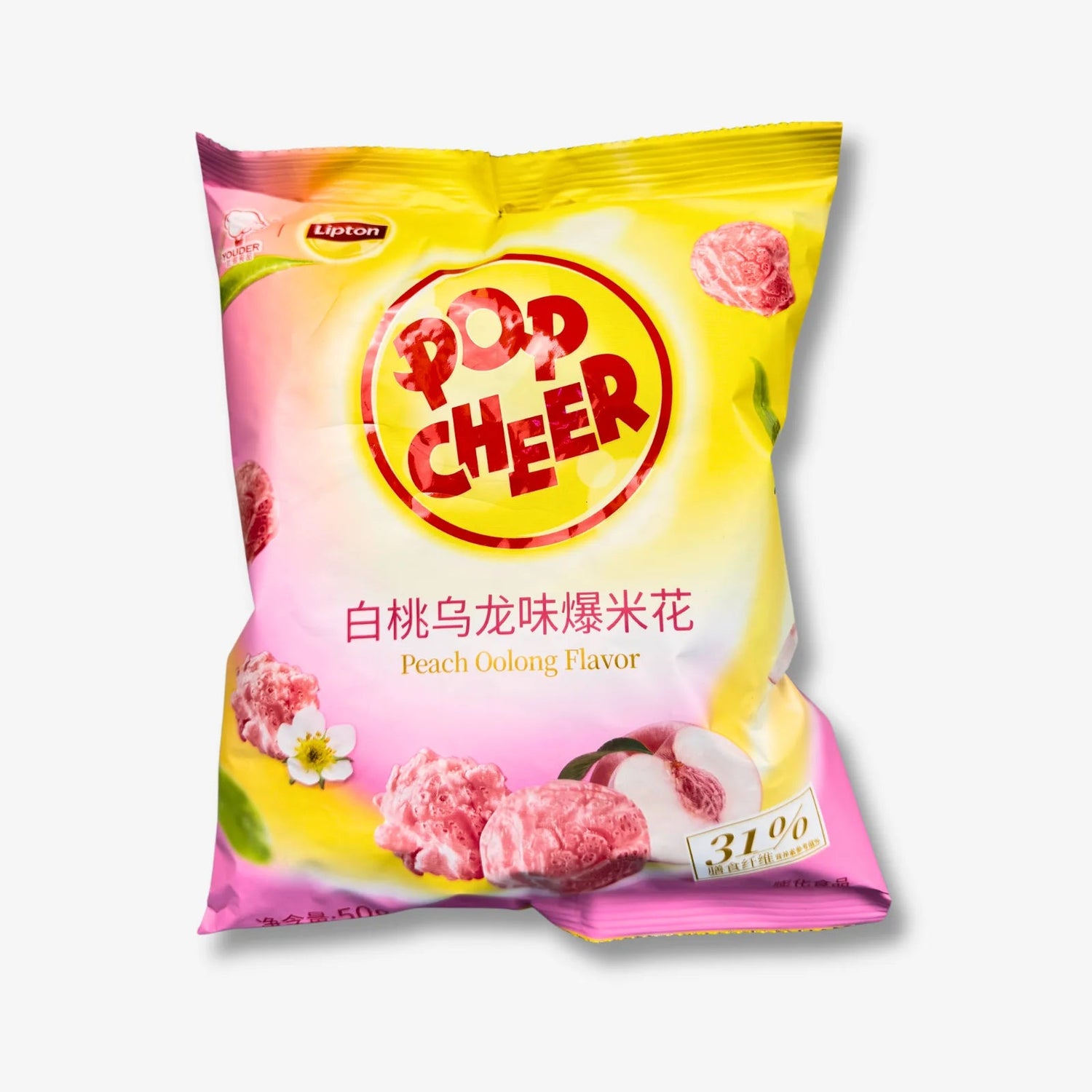 Lipton Cheer Popcorn Peach Oolong 50g - Süßes Pfirsichtee - Popcorn kaufen - MiMa&