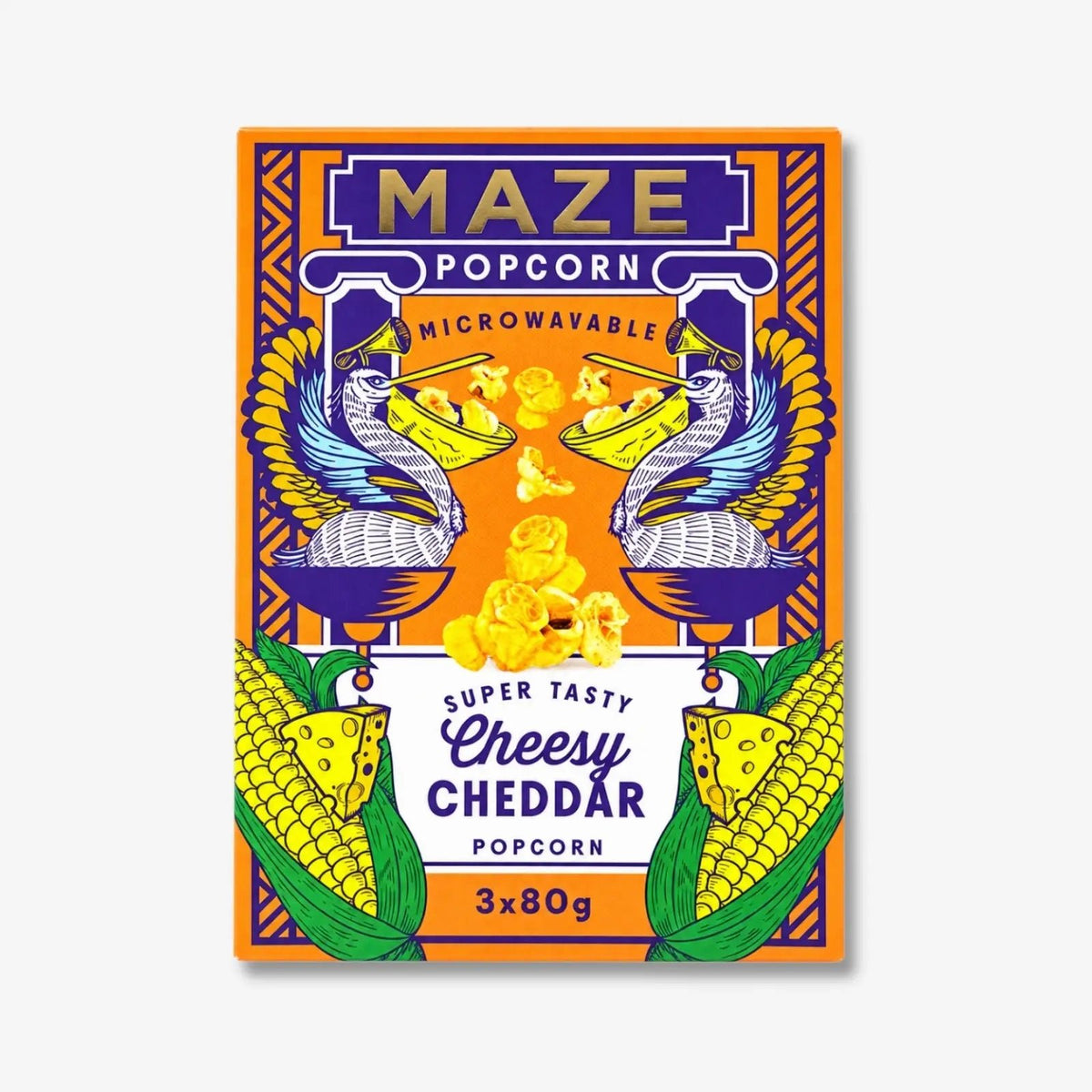 Maze Popcorn Cheesy Cheddar 240g - Käsepopcorn aus der Mikrowelle kaufen - MiMa&