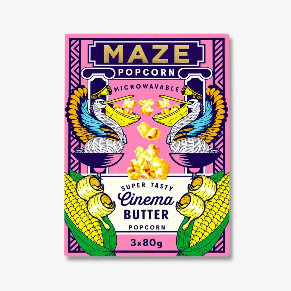Maze Popcorn Cinema Butter 240g - Butterpopcorn aus der Mikrowelle kaufen - MiMa&