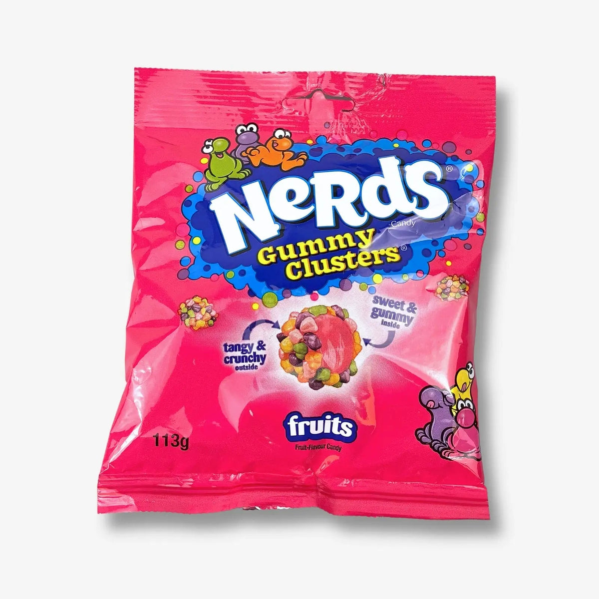 Nerds Gummy Clusters Fruits 113g – Knusprige Nerds-Hülle mit fruchtigem Gummikern kaufen - MiMa&
