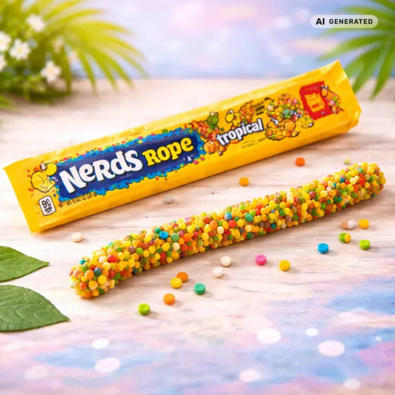 Nerds Rope Tropical Kaustreifen 26g blok1