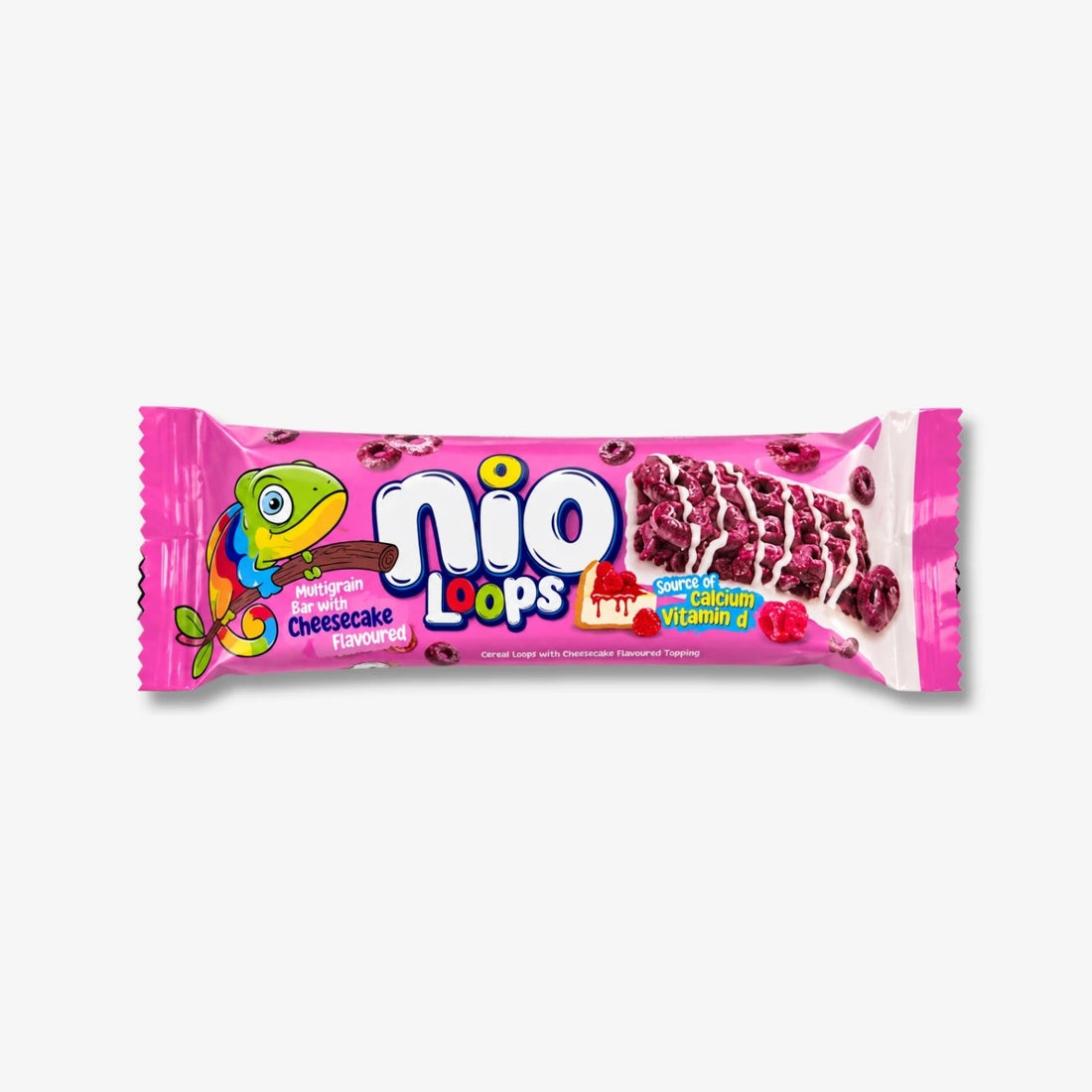 Nio Loops Bar Cheesecake 23g - Cerealienriegel mit Kuchengeschmack kaufen - MiMa&