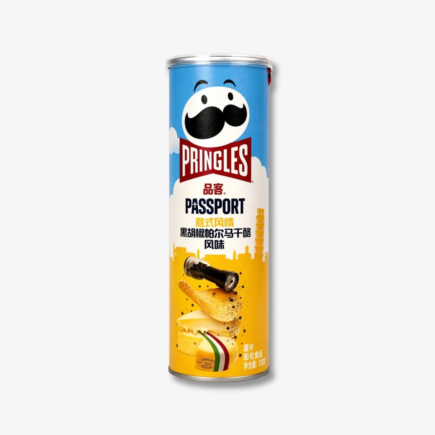 Pringles Italian Style Black Pepper &amp; Parmesan 110g - Chips mit Pfeffer und Parmesan kaufen - MiMa&