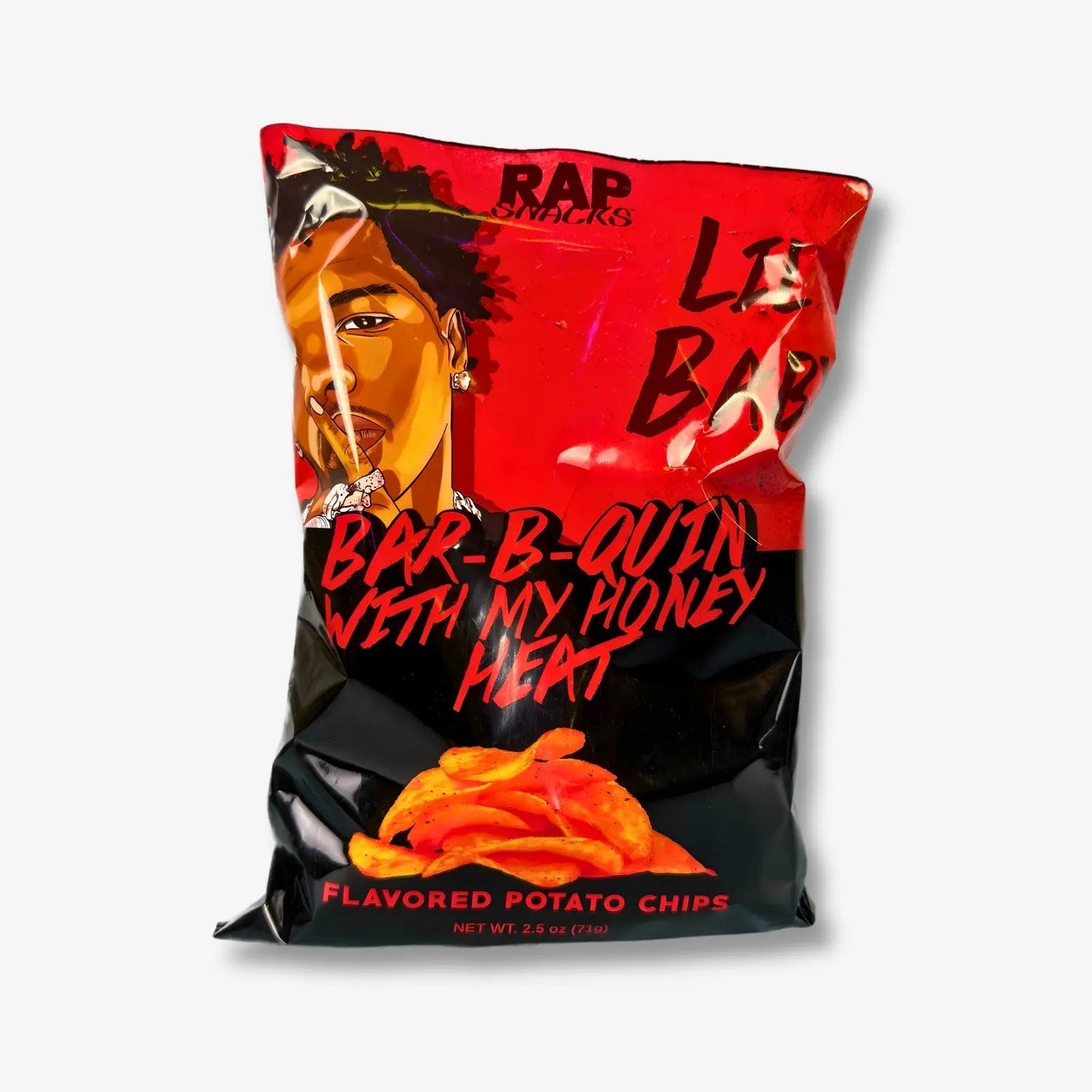 Rap Snacks Lil Baby Bar - B - Quin with my Honey Heat Chips 71g - BBQ - Chips mit Honig - Schärfe kaufen - MiMa&