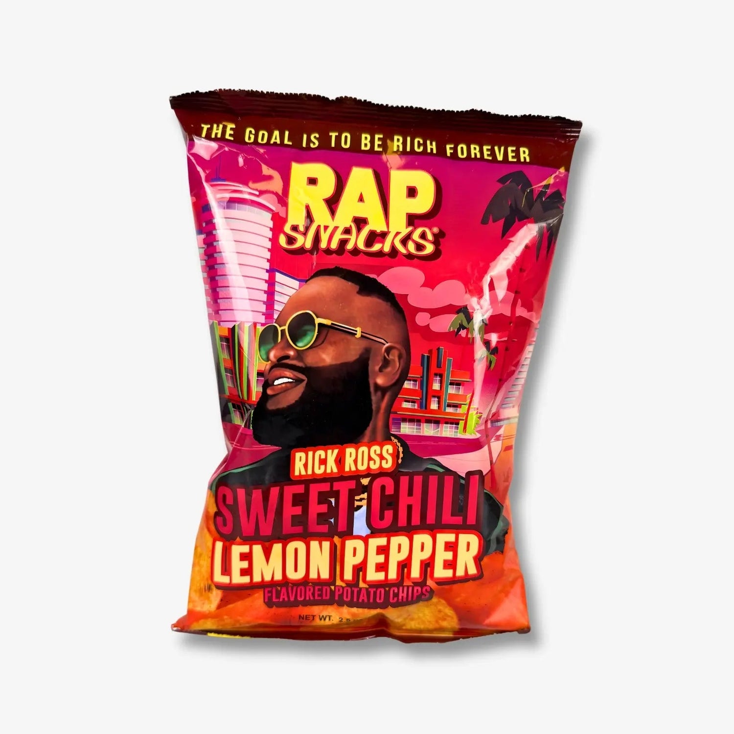 Rap Snacks Rick Ross Sweet Chili Lemon and Pepper Chips 71g - Süß - Scharfe Chili - Zitronen Chips kaufen - MiMa&