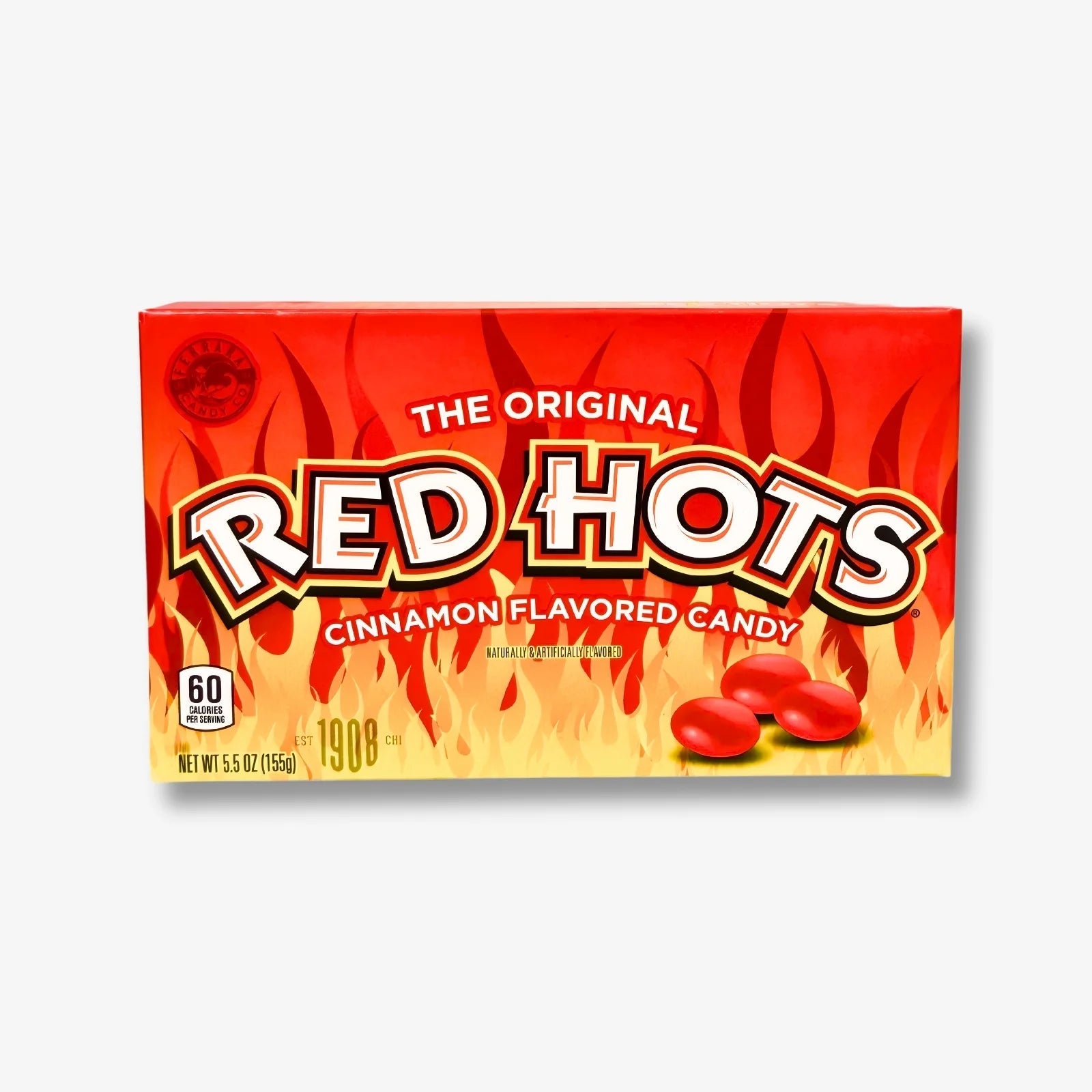 Red Hots The Original Theatre Box 155g - Scharfe Zimt Bonbons kaufen - MiMa&