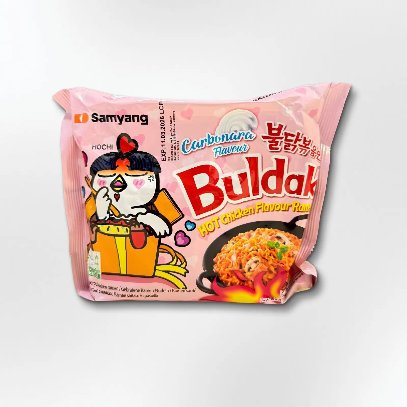 Samyang Buldak Carbonara Ramen Hot Chicken Flavor 130g - Scharfe Carbonara Instant - Ramen kaufen - MiMa&