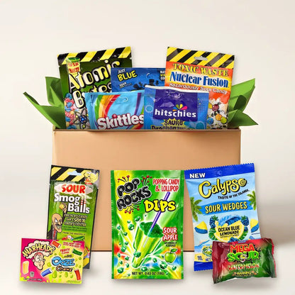 Sauer-Challenge Box mit 17 extrem sauren Süßigkeiten kaufen - MiMa&
