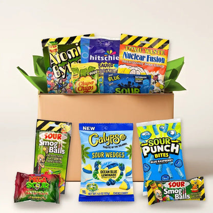 Sauer-Challenge Box mit 17 extrem sauren Süßigkeiten kaufen - MiMa&