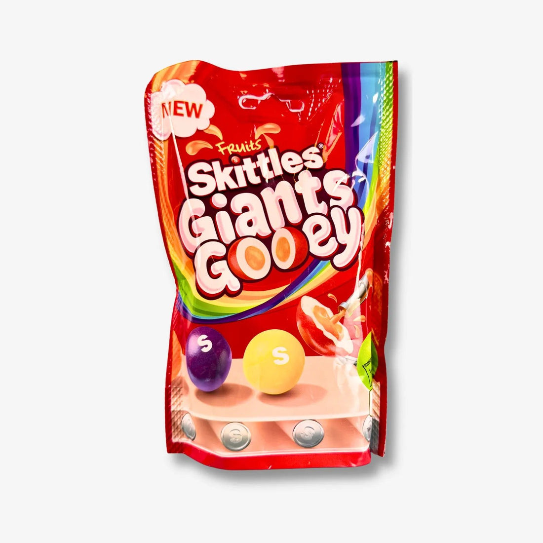 Skittles Giant Gooey Fruits 125g - Gefüllte Frucht Kaubonbons kaufen - MiMa&