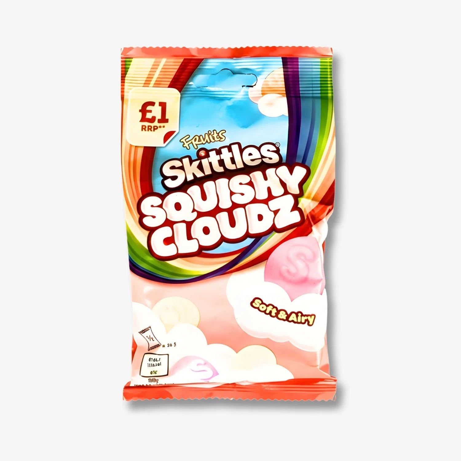 Skittles Squishy Cloudz Fruit Red 70g - Weiche Frucht Schaumbonbons kaufen - MiMa&