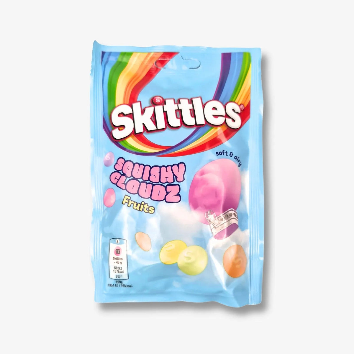 Skittles Squishy Cloudz Fruit Red 94g - Weiche Frucht Schaumbonbons (Bild) kaufen - MiMa&
